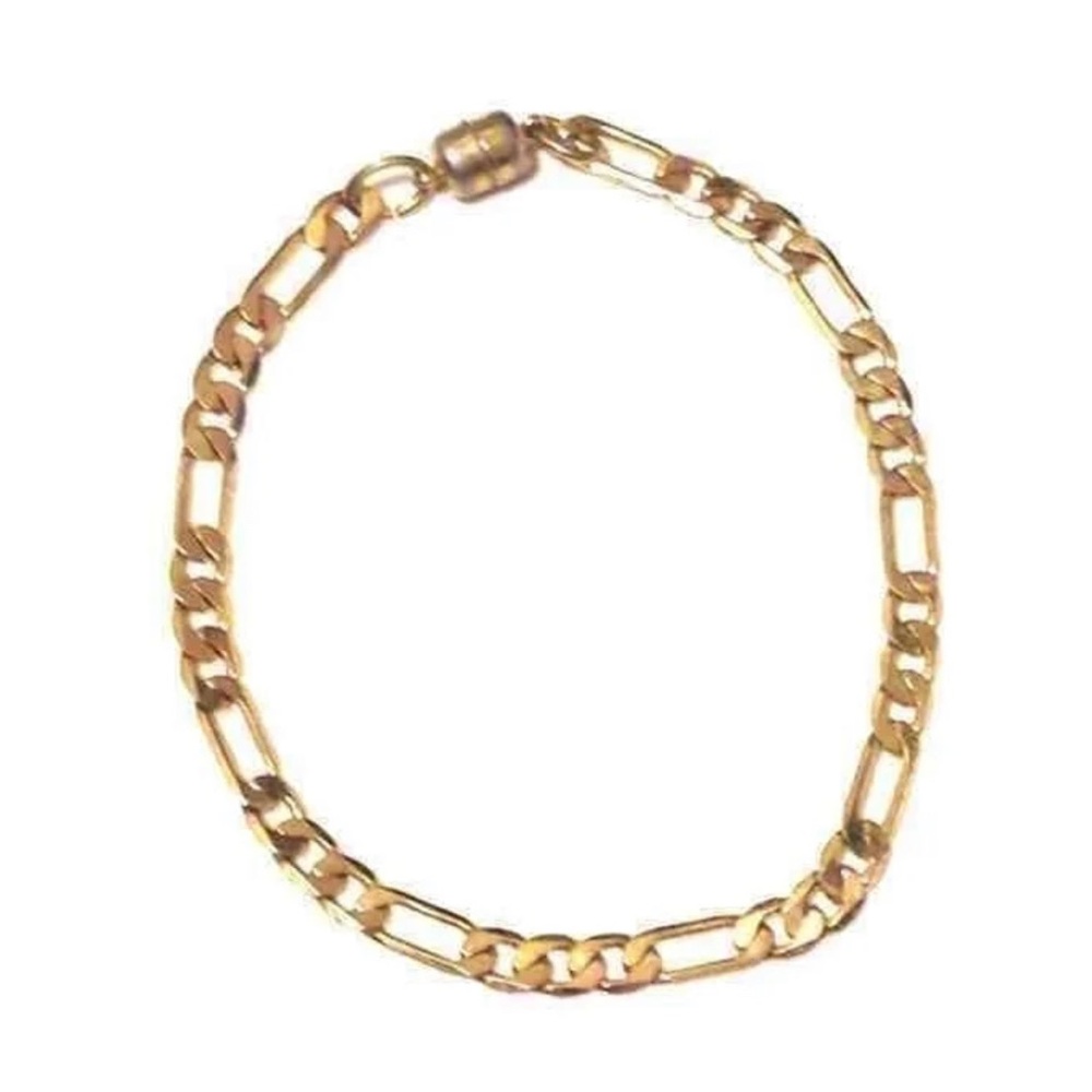 Figaro Gold Tone Bracelet